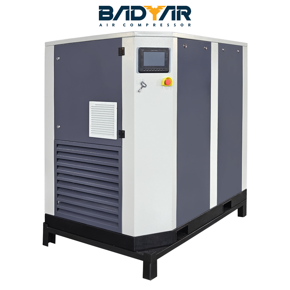 Two-stage screw compressor